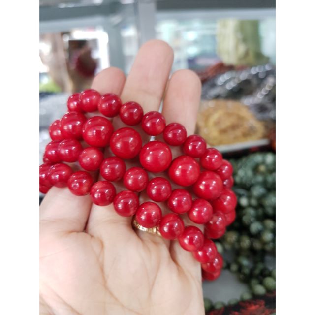 Vòng tay đ.á san hô đỏ