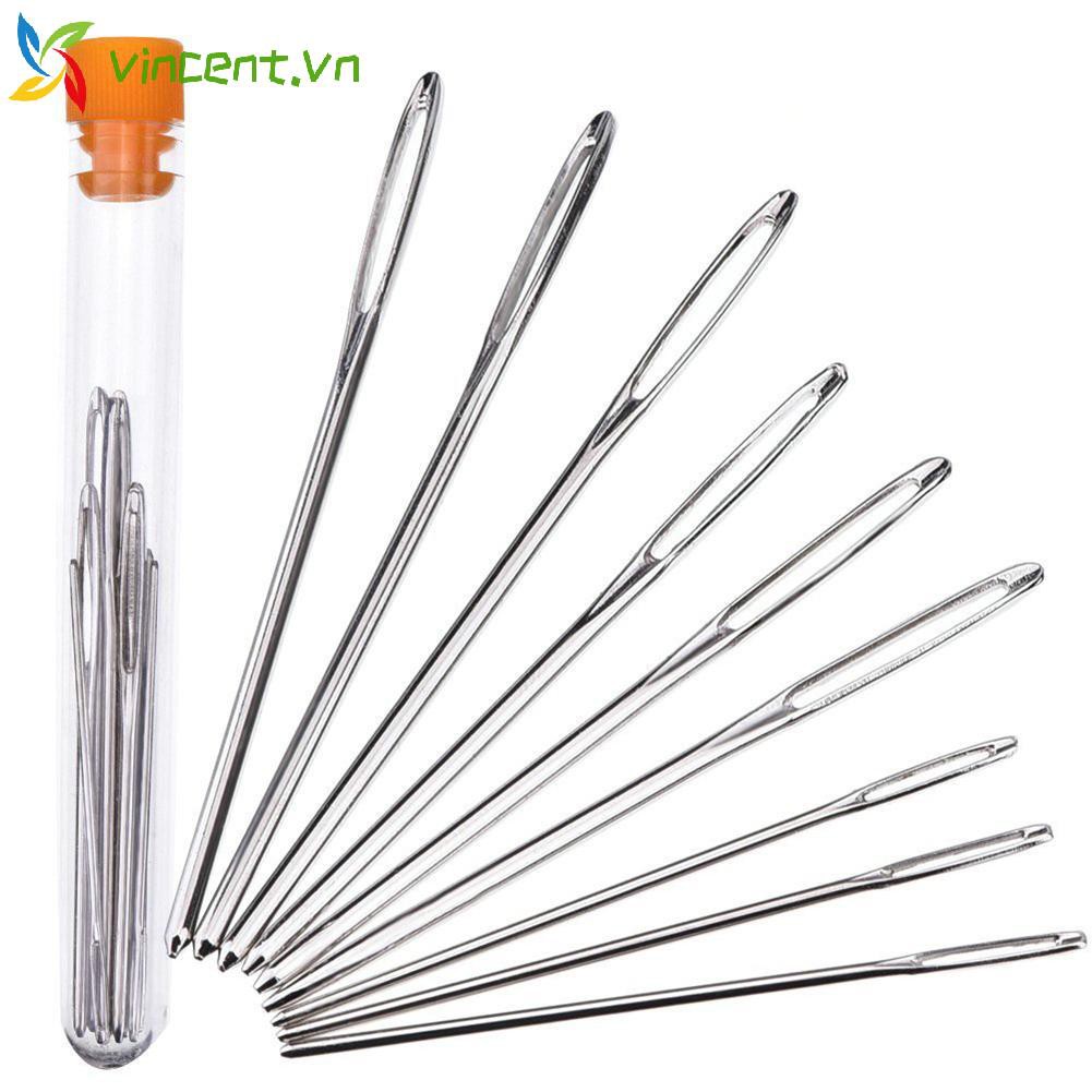 Set 9 Kim Đan Len Bằng Kim Loại Cỡ Lớn Tiện Dụng
