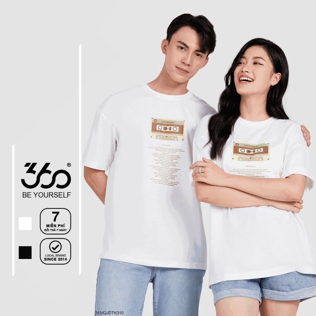 Áo thun Unisex cotton in hình thương hiệu local brand 360 Boutique phông không cổ dáng basic - APHOL315