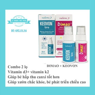 Combo tăng chiều cao cho bé Dimao+keovon
