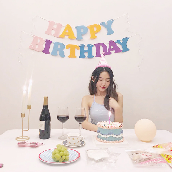 Dây Cờ Treo Happy Birthday Nhiều Màu Sắc Trang Trí Tiệc Sinh Nhật