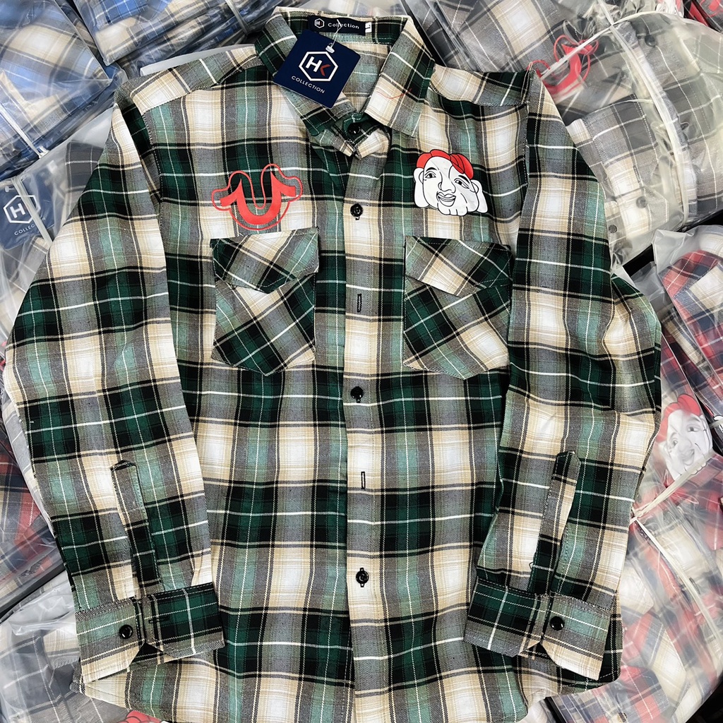 (HCM) ÁO SƠ MI NAM CARO EVSU MỚI PHÁ CÁCH CHUẨN MEN CHO AE HK MS 12