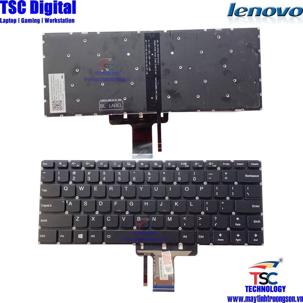 Bàn Phím Laptop Lenovo YOGA 510-14AST 510-14IKB 510-14ISK | Phím Zin Có Led Cao Cấp