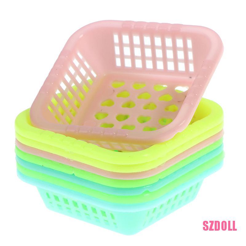Bộ 5 Giỏ Đựng Rau Củ Đồ Chơi Nhà Búp Bê Tỉ Lệ 1:12 ts3SZDOLL