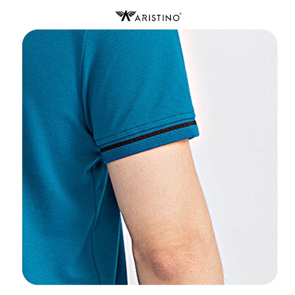 Áo Polo, Thun Nam ARISTINO Nhiều Màu Cao Cấp, Phối Line Viền Cổ, Tay - APS037S1