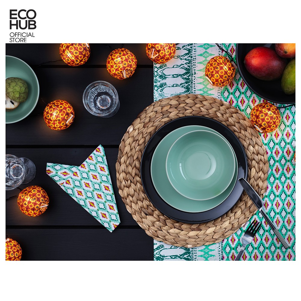 Lót Lục Bình, Lót Cói ECOHUB, dùng lót đĩa / decor trang trí trong nhà (Size 30, 38, 40cm) | EH036 (Place mat)