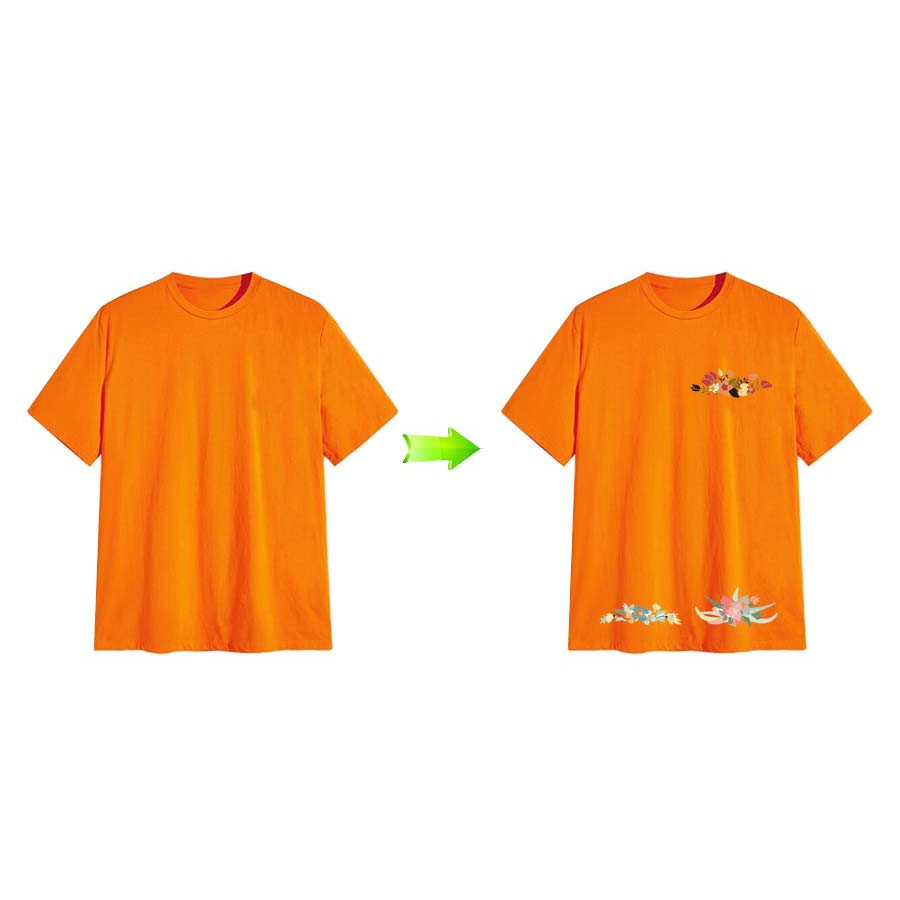 Set 12 Miếng Vá Trang Trí Quần Áo Hình Hoa Hoạt Hình