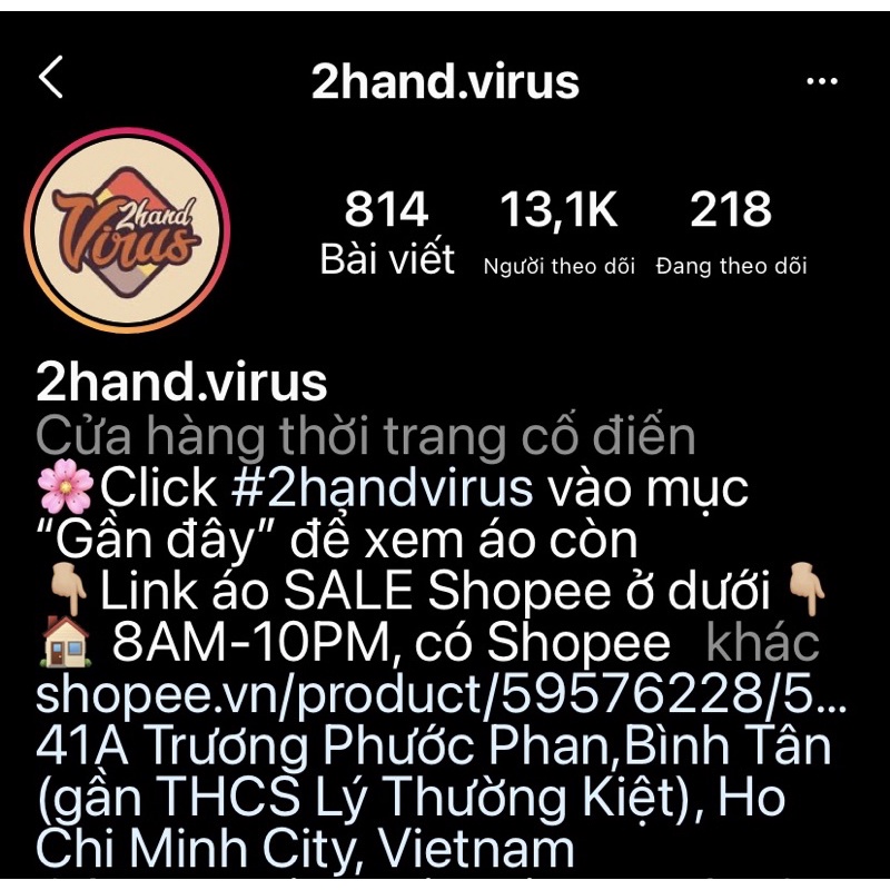 🧡Áo 2hand Sale (Lựa Mẫu) chỉ có trên Shopee🧡 (@2HAND.VIRUS)