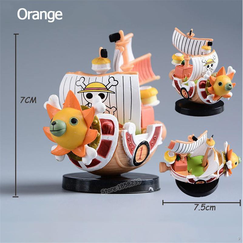 ❦❈Mô hình tàu hải tặc Sunny và Merry chất liệu nhựa PVC cao cấp 7cm cá tính