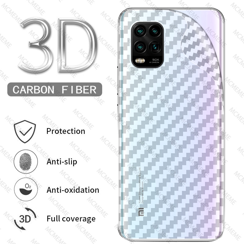 3D Miếng dán sợi cacbon bảo vệ mặt lưng cho Xiaomi Mi 13 Lite 13 Ultra 12T 12 12X Civi 11 Lite 11T Note 10 Pro CACBON
