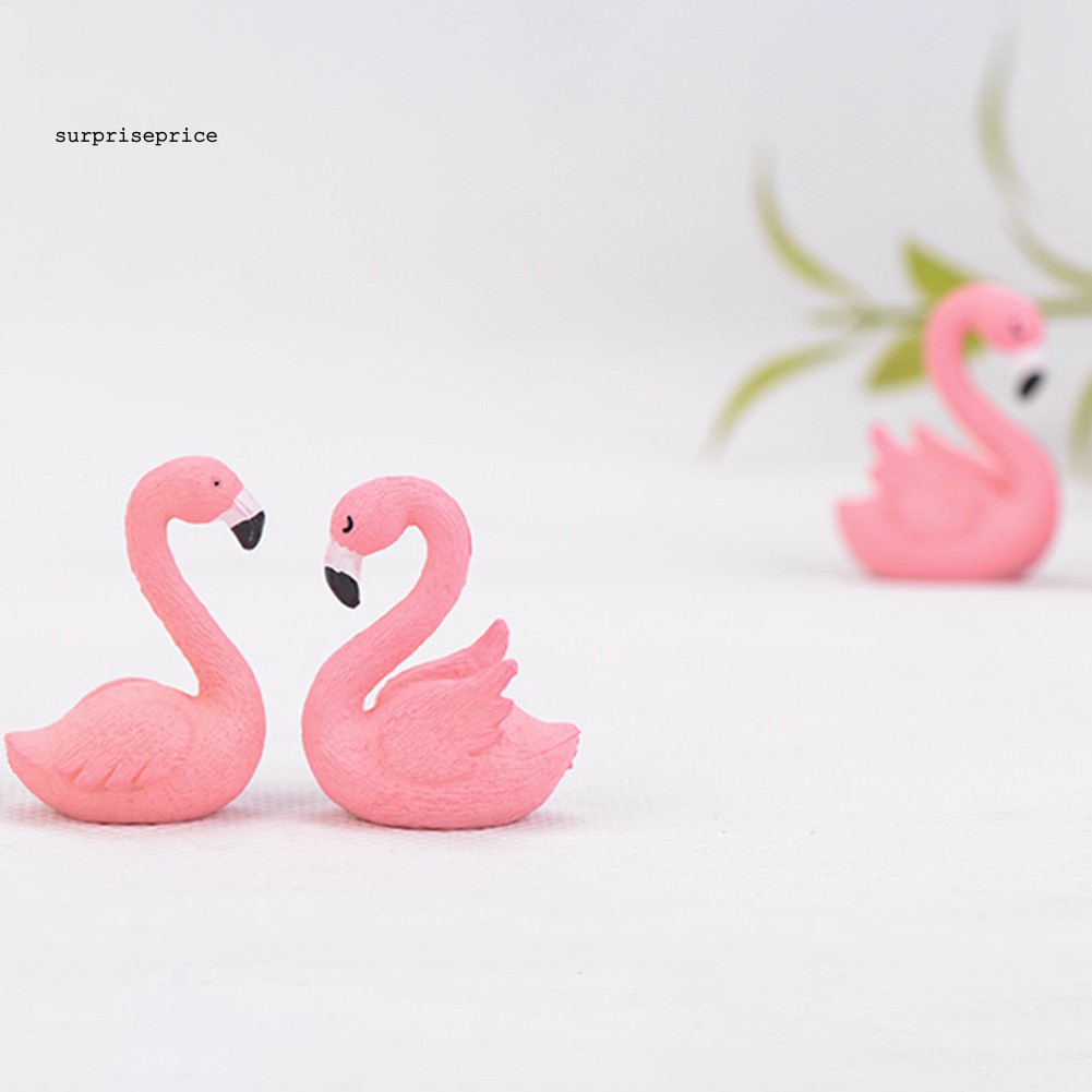 Mô hình chim hồng hạc kích thước nhỏ trang trí