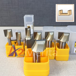 Mũi phay gỗ thẳng lấy nền cốt 1/4"(6.35mm) Arden (Tùy chọn size - giá lẻ từng size)