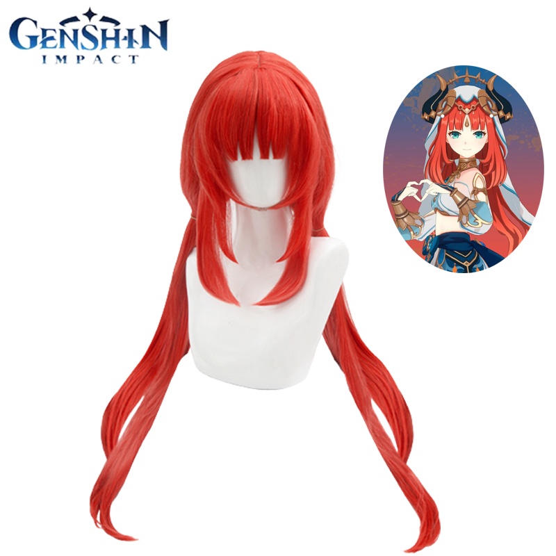 Genshin Impact Nilou Wig Cosplay Nilou Sumeru Long Hair Halloween Carnival Role Play Party girl gift