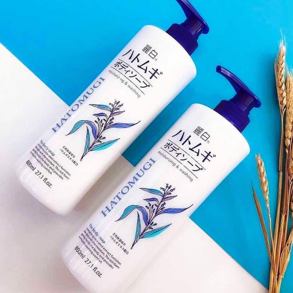 Sữa Tắm Hạt Ý Dĩ HATOMUGI Trắng Da Nội Địa Nhật 800ml | Sữa Tắm Dưỡng Ẩm Trắng Da Hatomugi | BigBuy360 - bigbuy360.vn