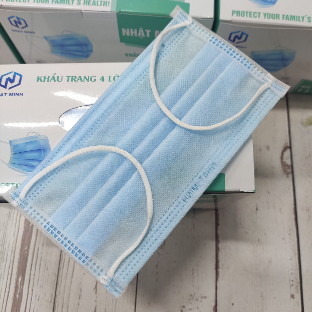 Hộp khẩu trang y tế 4 lớp NHẬT MINH ( 50 chiếc/hộp ) - Đủ màu - Hàng có sẵn | BigBuy360 - bigbuy360.vn