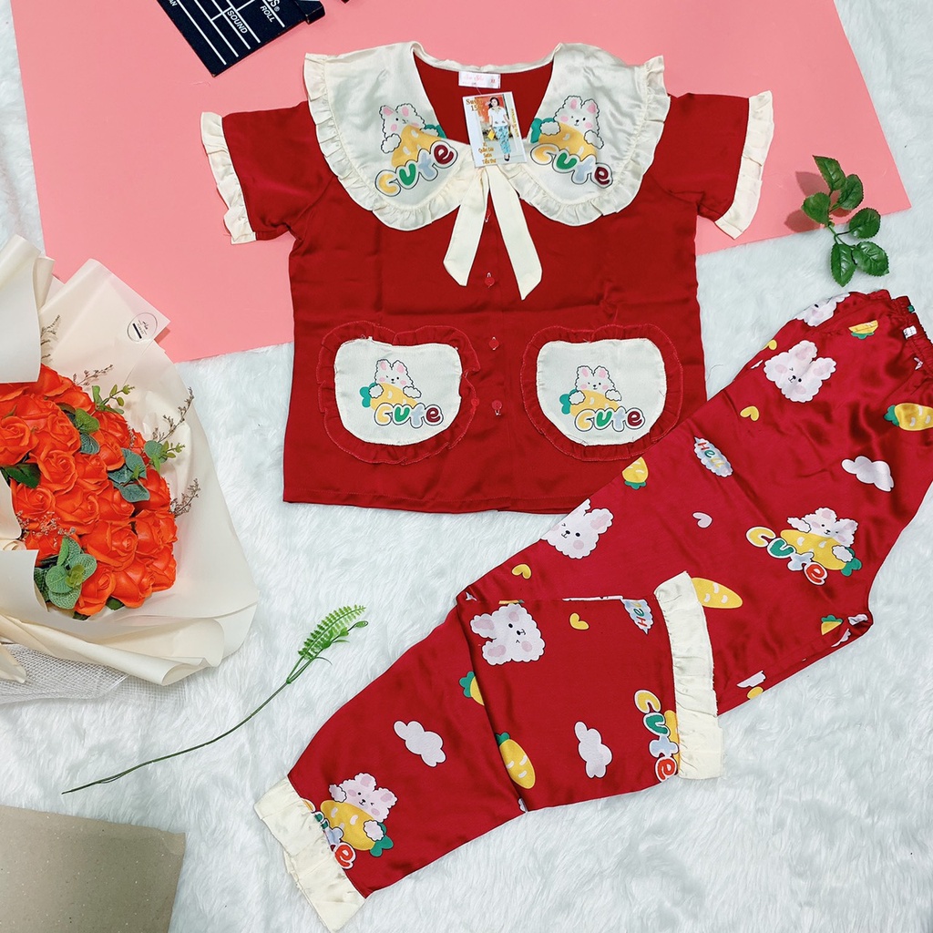 [ XẢ GIÁ RẺ ] Bộ Pijama Dài Chất Lụa Satin Sang Chảnh Cho Các Nàng - Hàng Đẹp | BigBuy360 - bigbuy360.vn