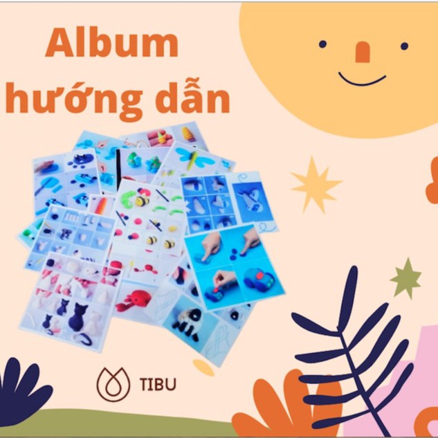 Đất nặn, bột nặn an toàn cho bé, bột mì, đất nặn handmade, không dính bết, thích hợp cho bé 3-5 tuổi