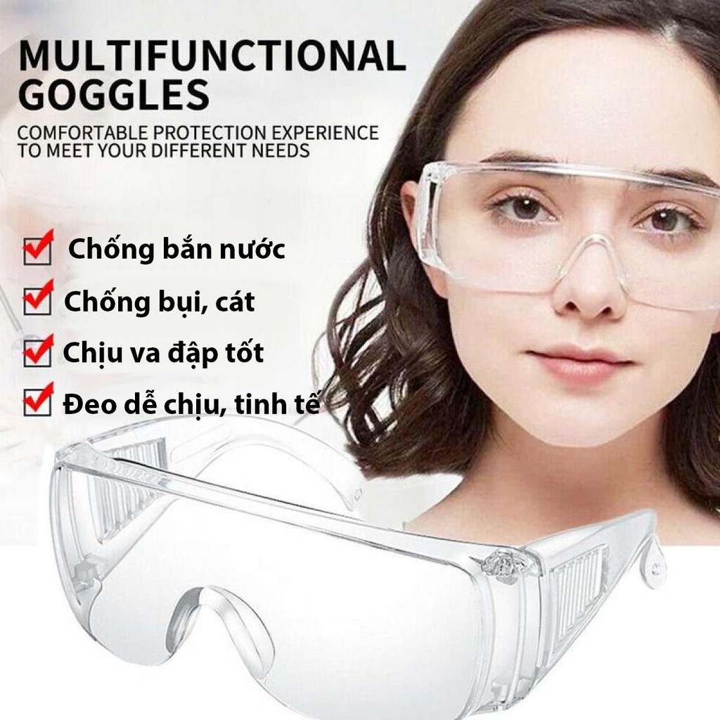 Kính bảo hộ Nhật Bản cao cấp Buddy S10, chống bắn nước, chống sương mù, chống bám bụi, chống tia UV 380