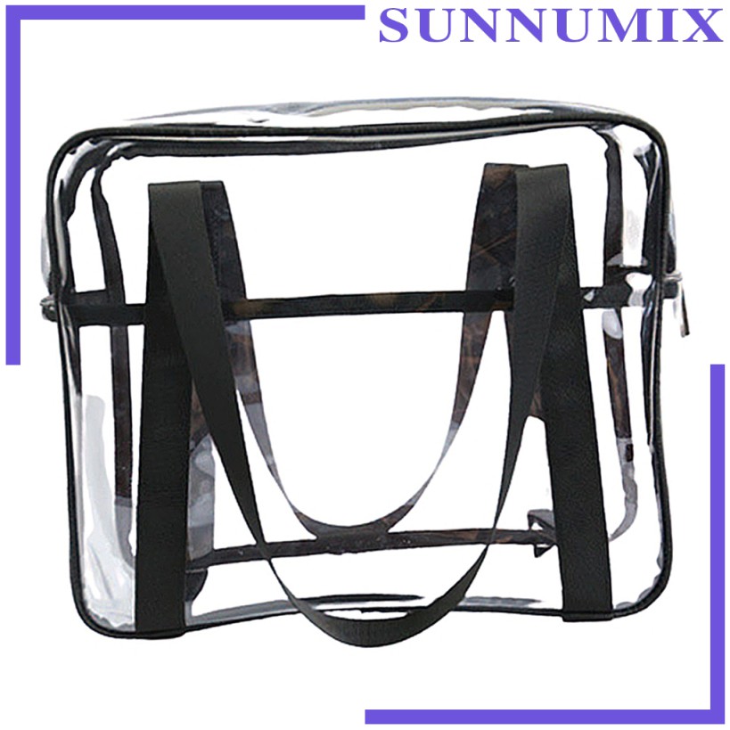 Túi Xách Nhựa PVC Trong Suốt Đựng Mỹ Phẩm Đi Biển Tiện Dụng Cho Nam Và Nữ