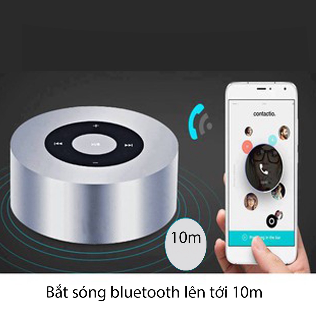Loa máy tính Bluetooth mini dễ thương A8 cao cấp nhỏ gọn  cảm ứng nghe nhạc karaoke thẻ nhớ không dây Đại Phát