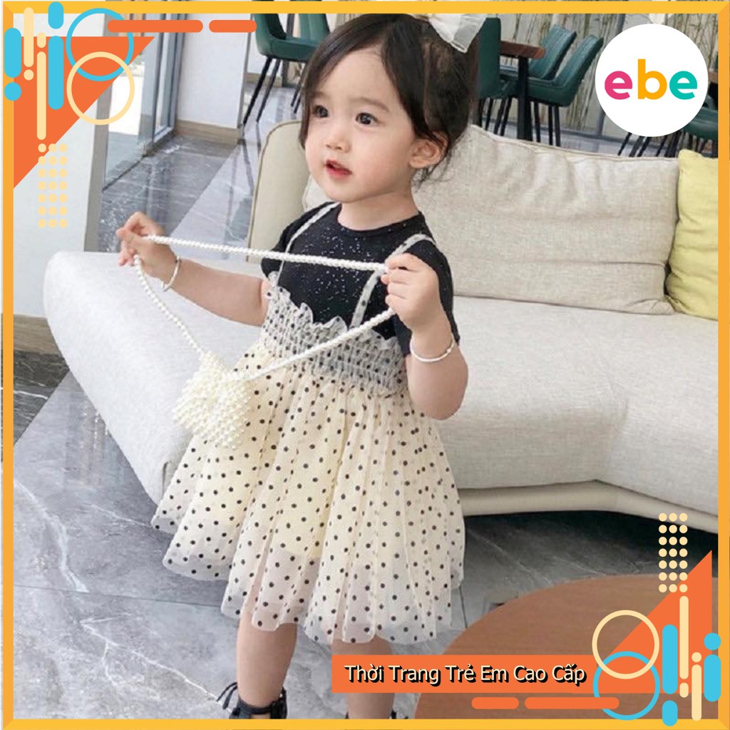 Váy chấm bi chất cotton (8 - 25 kg) - EBE FOR KIDS