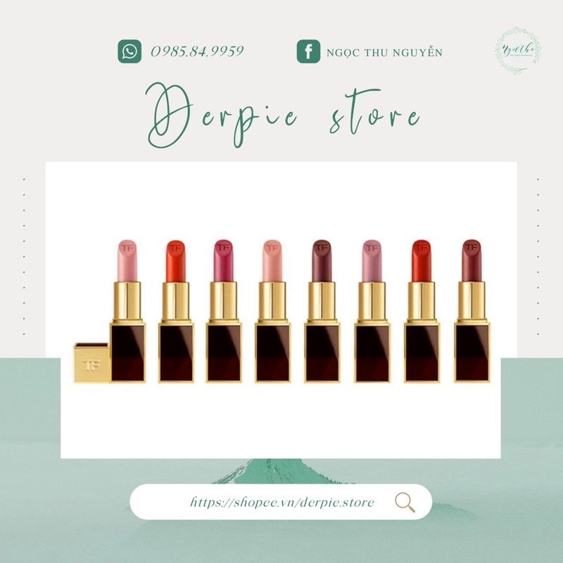 Son Tom Ford Lip Color order sale các màu auth có sẵn, đủ bills.