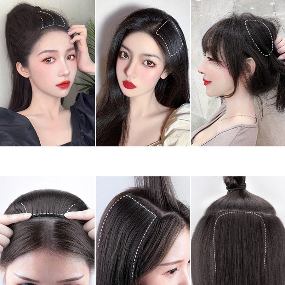 Kẹp làm phồng chân tóc loại cao cấp - tóc giả kẹp phồng dài 35cm độn phồng như tóc thật , đủ màu - giá một bên - 22