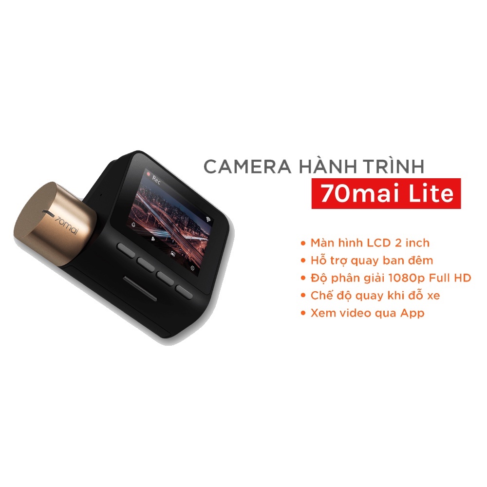 Camera Hành Trình 70 Mai Lite Bản Quốc Tế Chính Hãng Vỏ Trắng BH 1 Năm | BigBuy360 - bigbuy360.vn