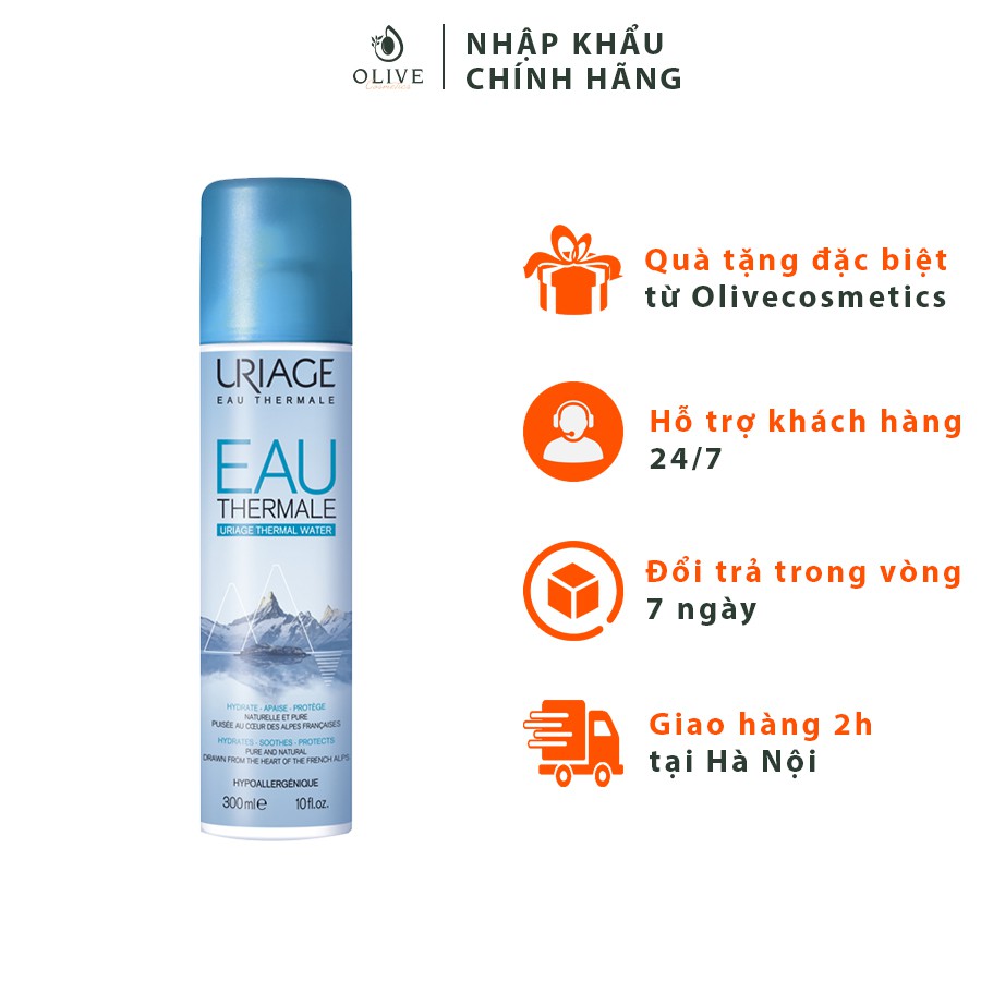 [CHÍNH HÃNG] Xịt Khoáng Dưỡng Ẩm, Cân Bằng Da URIAGE THERMAL WATER 300ML