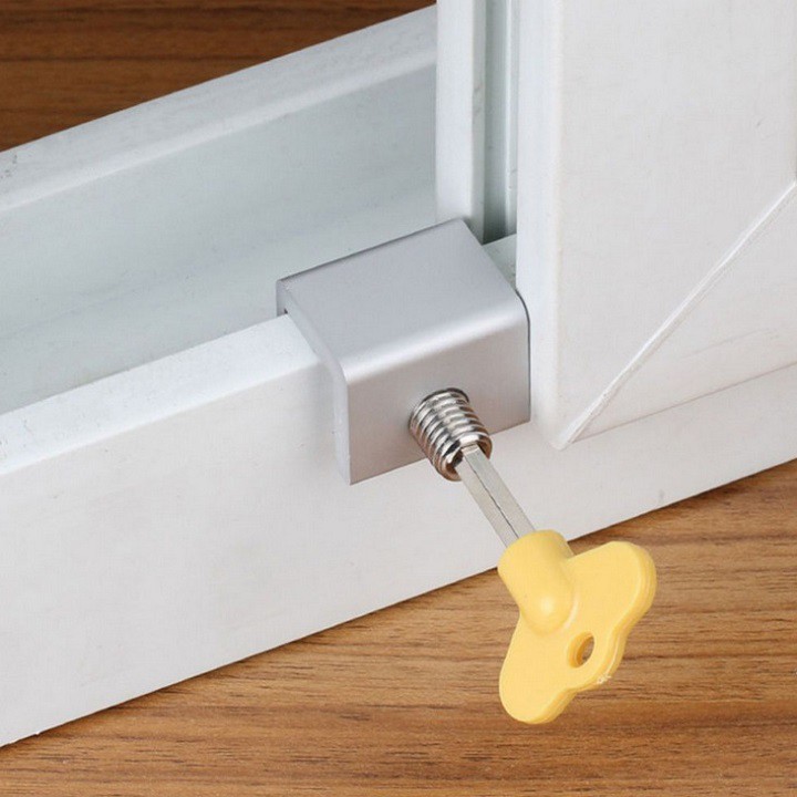CHỐT KHÓA CHẶN AN TOÀN CHO CỬA LÙA LOẠI 1 ỐC KHÓA - DIY628