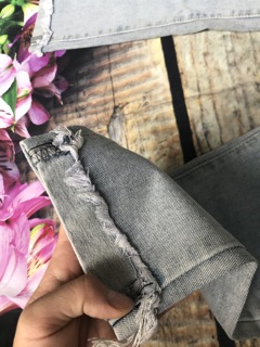 Quần jean baggy rách nữ