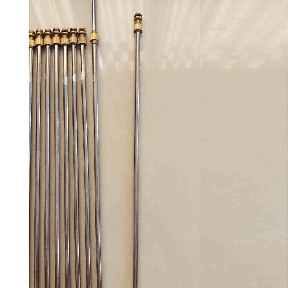 Cần rút tưới cây, cần phun thuốc inox 60 cm ren đồng Kéo dài ra 120cm dùng cho bình phun thuốc tự động, bình Mã Lai
