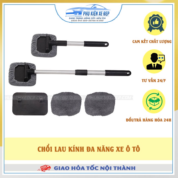 Chổi lau kính chắn gió ⚡FREESHIP⚡ ô tô đa năng - Chổi xoay 180 độ