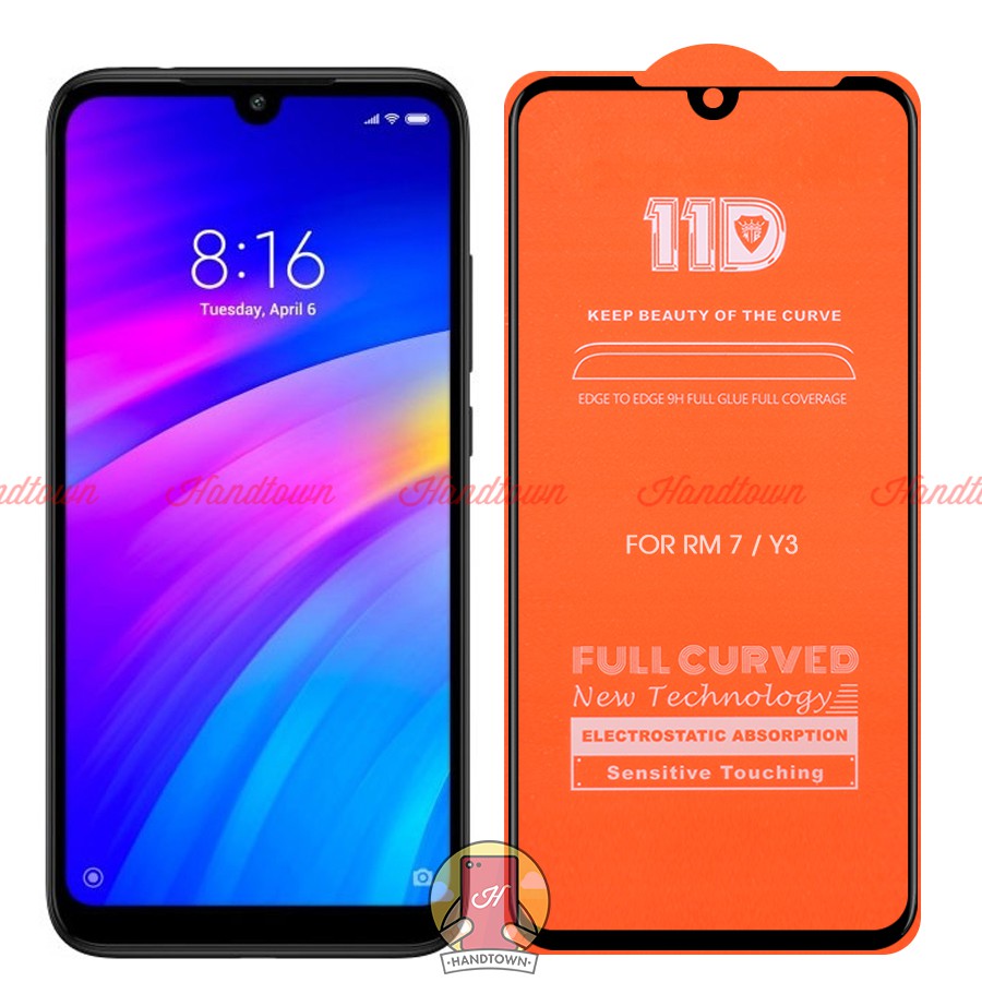 Kính Cường Lực 11D Xiaomi Redmi 7 Full Màn Đen MIETUBL