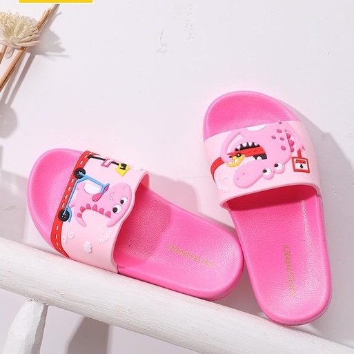 Dép Bé Gái Dép Khủng Long Hồng cho Bé Gái