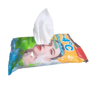 Khăn ướt thái lan Sroget mùi bạc hà siêu lạnh