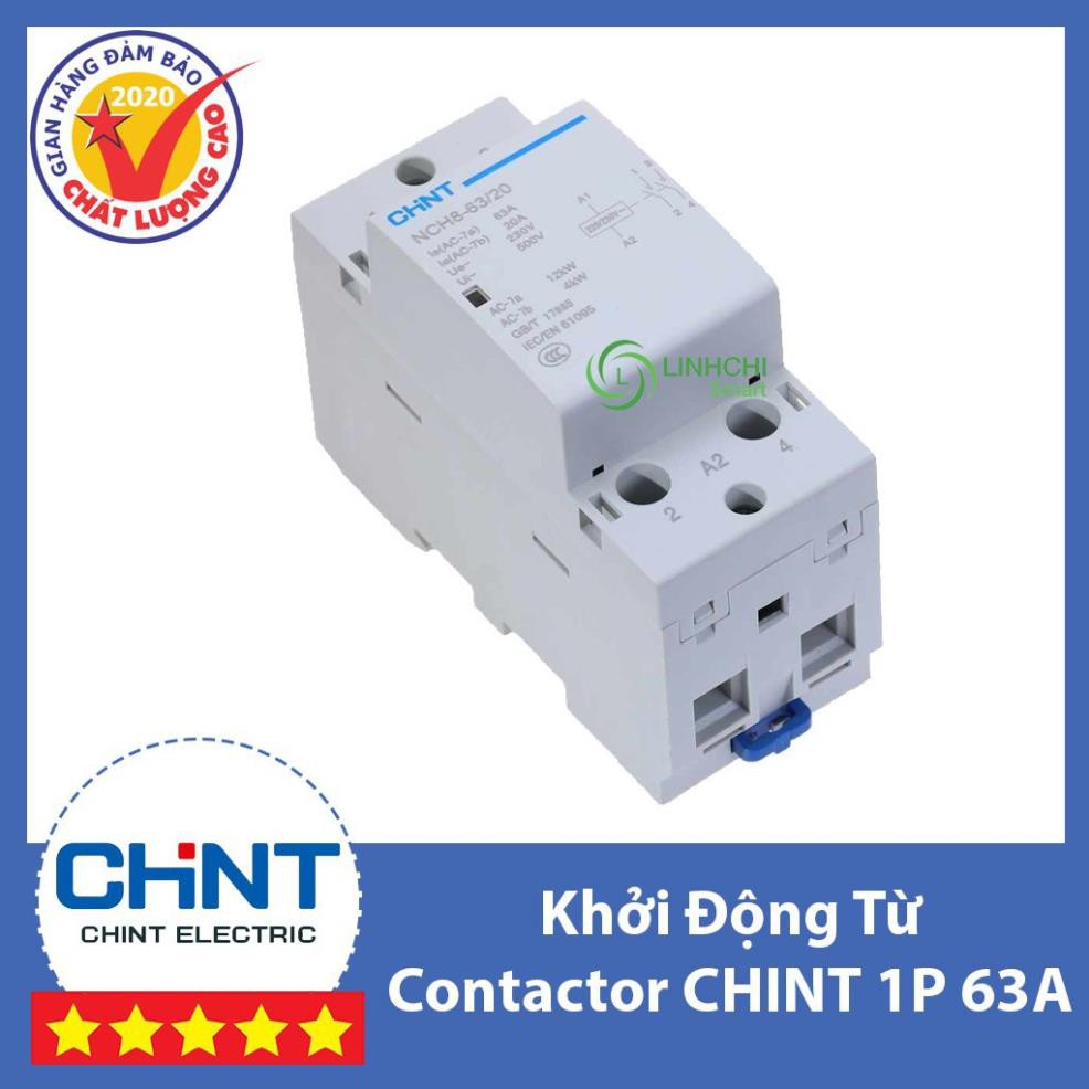 Chint Contactor Khởi động từ 1 pha hiệu CHINT NCH8 25A/40A/63A 1pha/ 3 pha (hàng chính hãng)