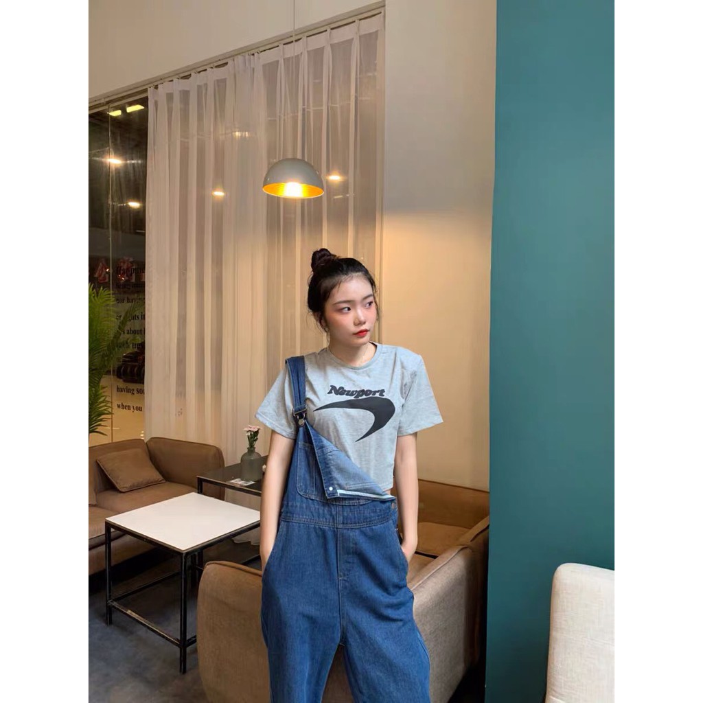 [ORDER] Quần Jeans Yếm Jeans ống rộng Hàn Quốc- Ulzzang Y1