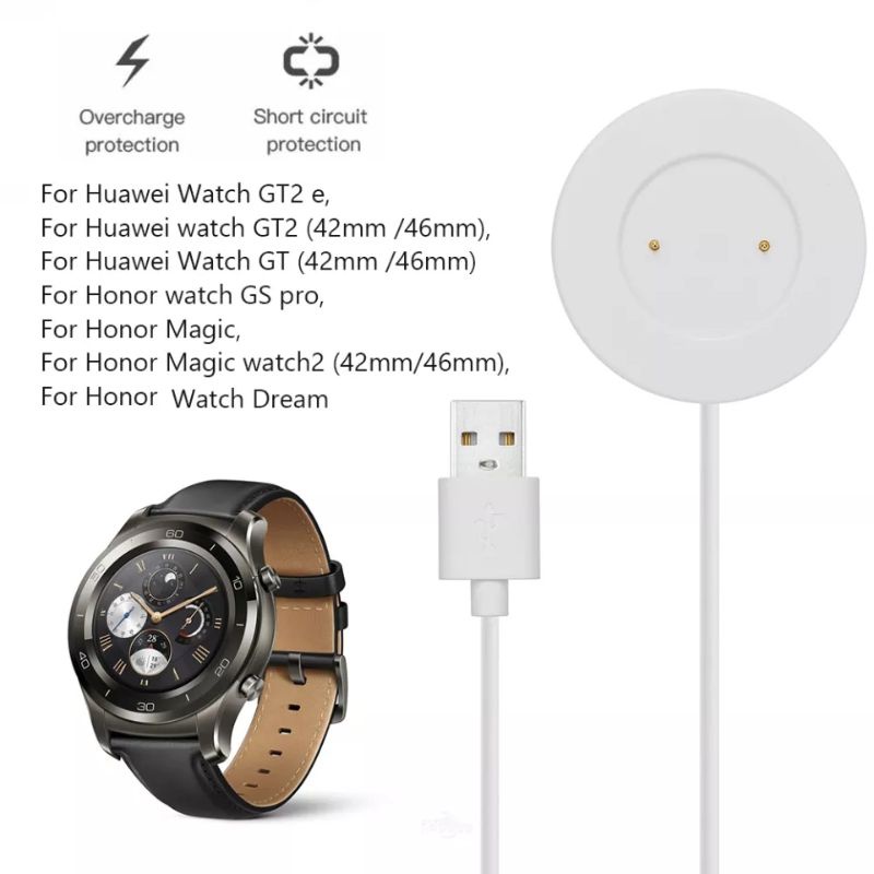 Đế Sạc Kèm Dây Cáp Usb cho đồng hồ thông minh Huawei GT/ GT2 46mm/ Honor Magic/ GT 2E