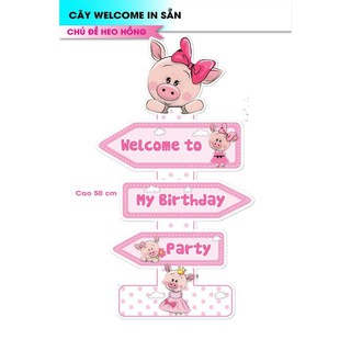 Cây welcome trang trí bàn tiệc