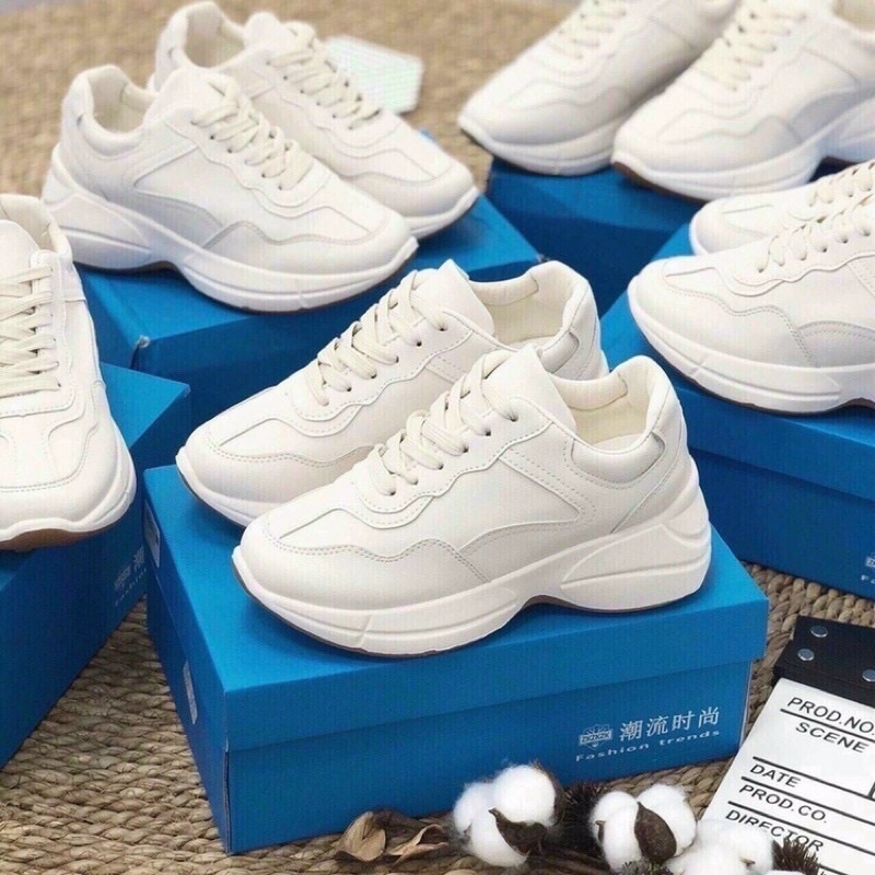 Giày thể thao nữ độn đế GGG Cao Cấp - giày sneaker nữ đế cao tôn dáng loại 1