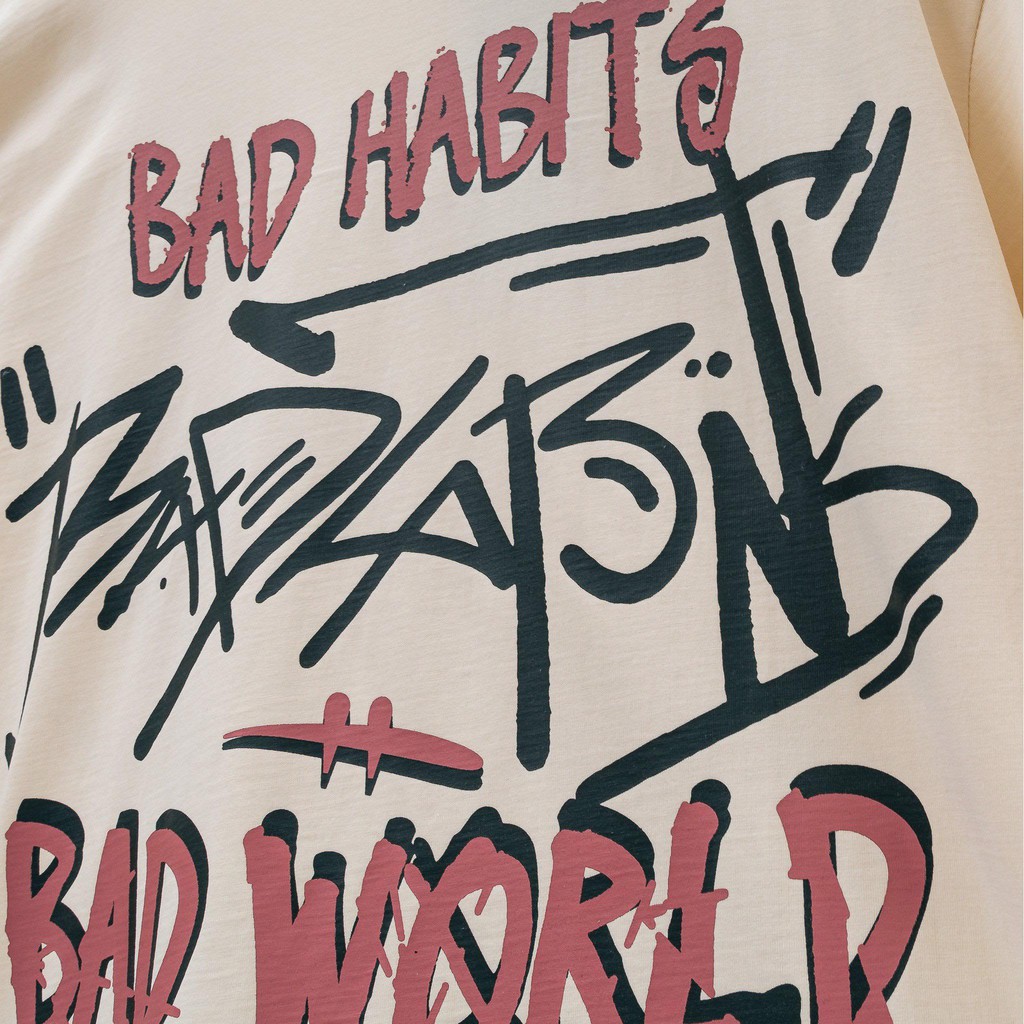 Áo Thun Bad Habits NEW WORLD 100% Cotton - Local Brand Chính Hãng