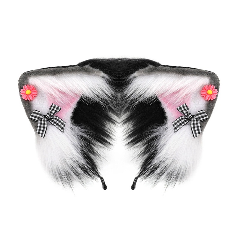 Cài Tóc Hình Tai Cáo Hoạt Hình Bằng Lông Nhung Phát Sóng Trực Tiếp Hóa Trang Giáng Sinh Dành Cho