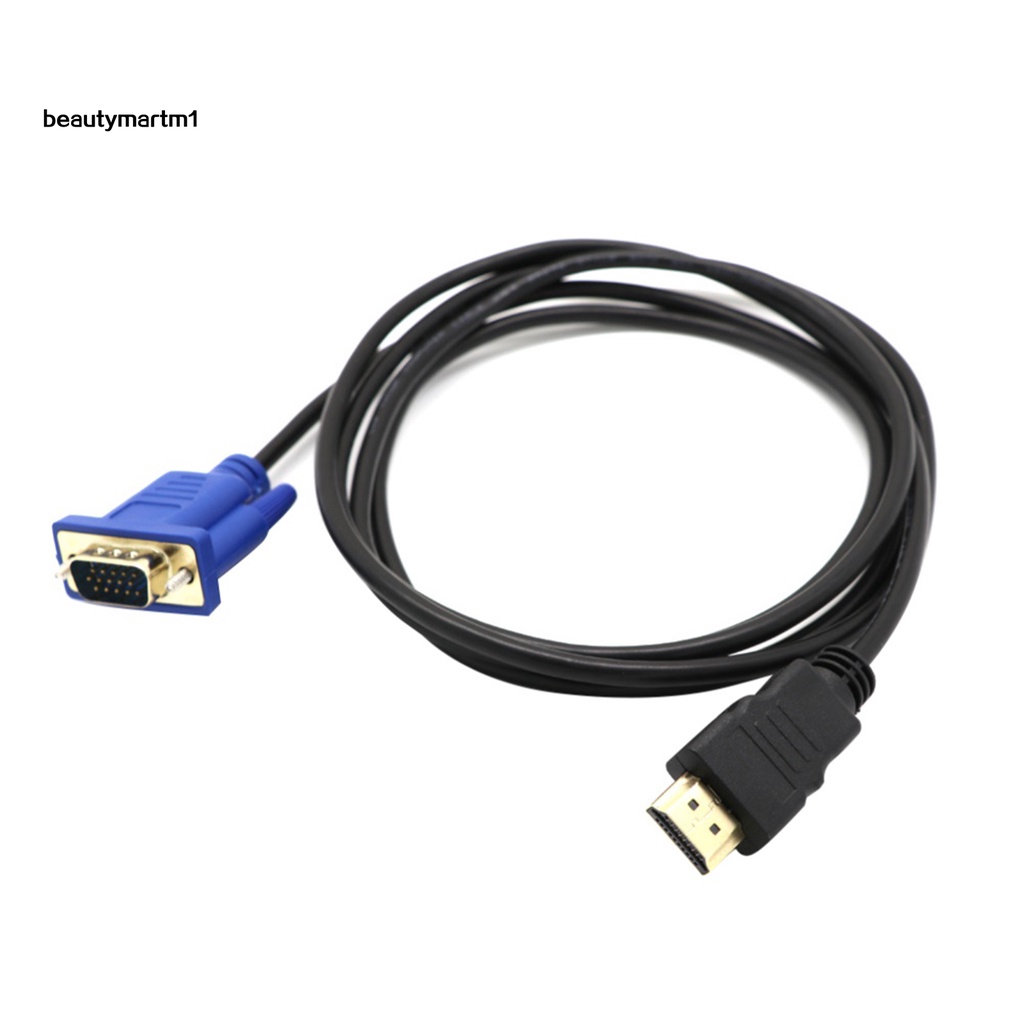 (Shop Amart) Cáp Chuyển Đổi 1.8m 1080P HDMI Sang VGA Cho PC DVD HDTV