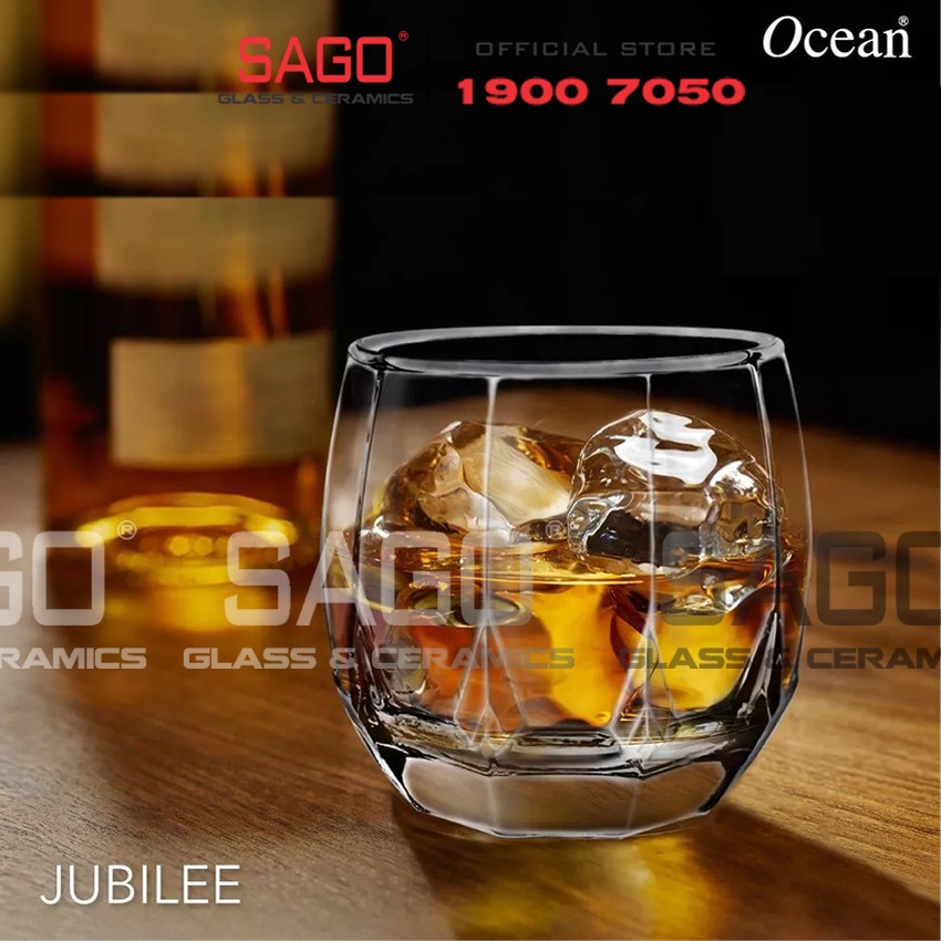 Ly Thủy Tinh Ocean Jubilee Rock 340Ml | B22712 , Nhập Khẩu Thái Lan