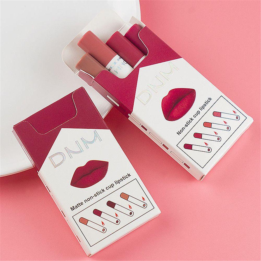 Set 4 Thỏi Son Lì Không Thấm Nước Chống Dính Cốc Thay Đổi Màu Sắc Theo Nhiệt Độ