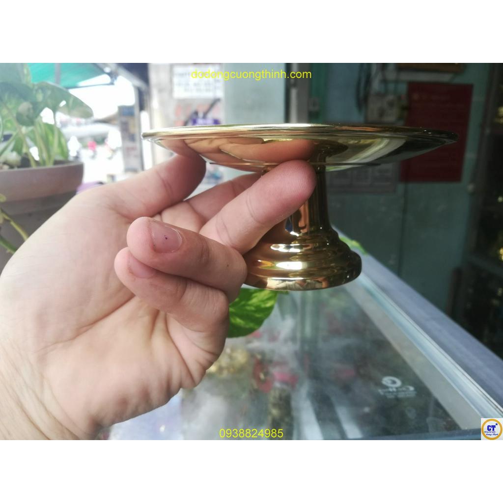Dĩa đựng trái cây 13cm bé bằng đồng