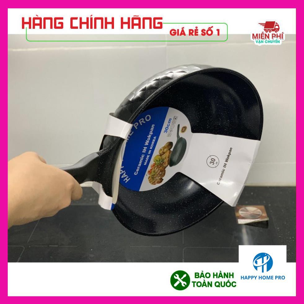 [NHẬP KHẨU HÀN QUỐC] CHẢO CHỐNG DÍNH HAPPYHOME, CHẢO XÀO HAPPYHOME, SIÊU CAO CẤP, BẢO HÀNH 2 NĂM