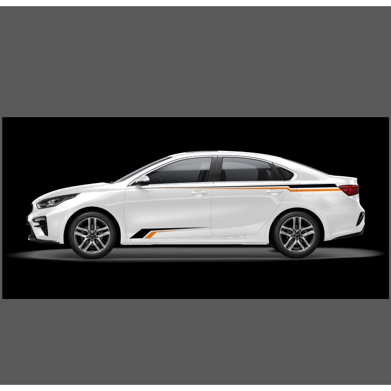 Tem sườn ô tô sedan đơn giản. dán mọi mẫu sedan. xe sáng màu