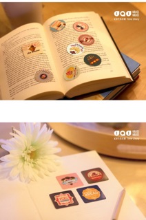 Sticker label Cake - Bộ 38 hình dán